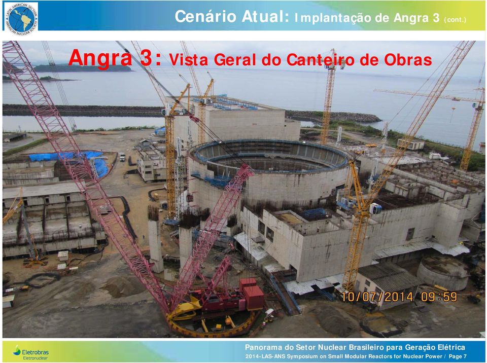 ) Angra 3: Vista Geral do Canteiro de