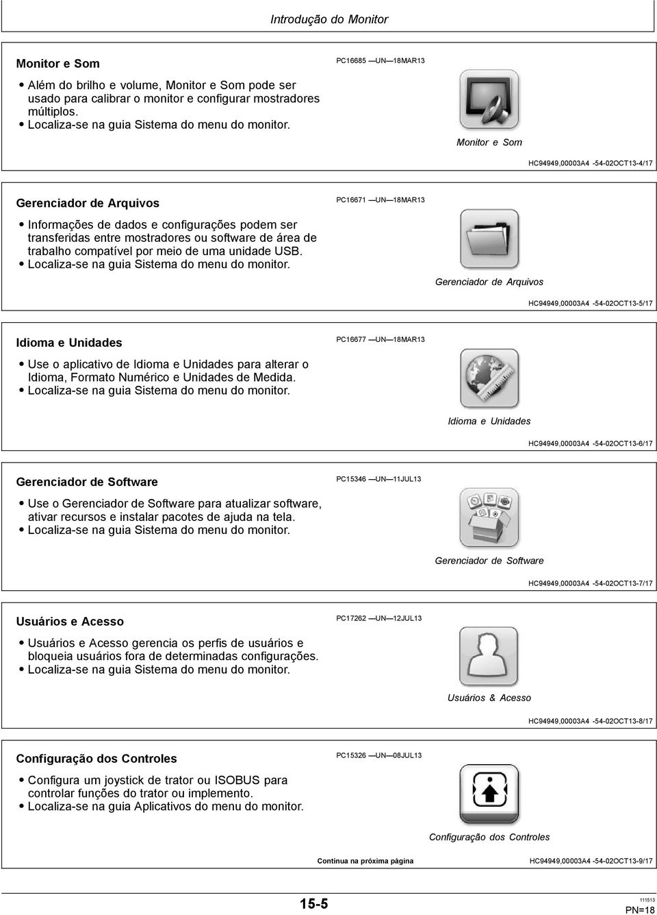 compatível por meio de uma unidade USB. Localiza-se na guia Sistema do menu do monitor.