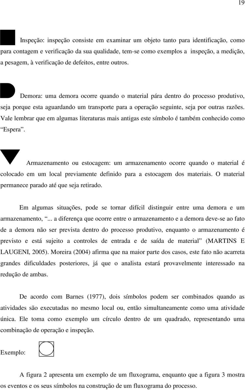 Vale lembrar que em algumas literaturas mais antigas este símbolo é também conhecido como Espera.