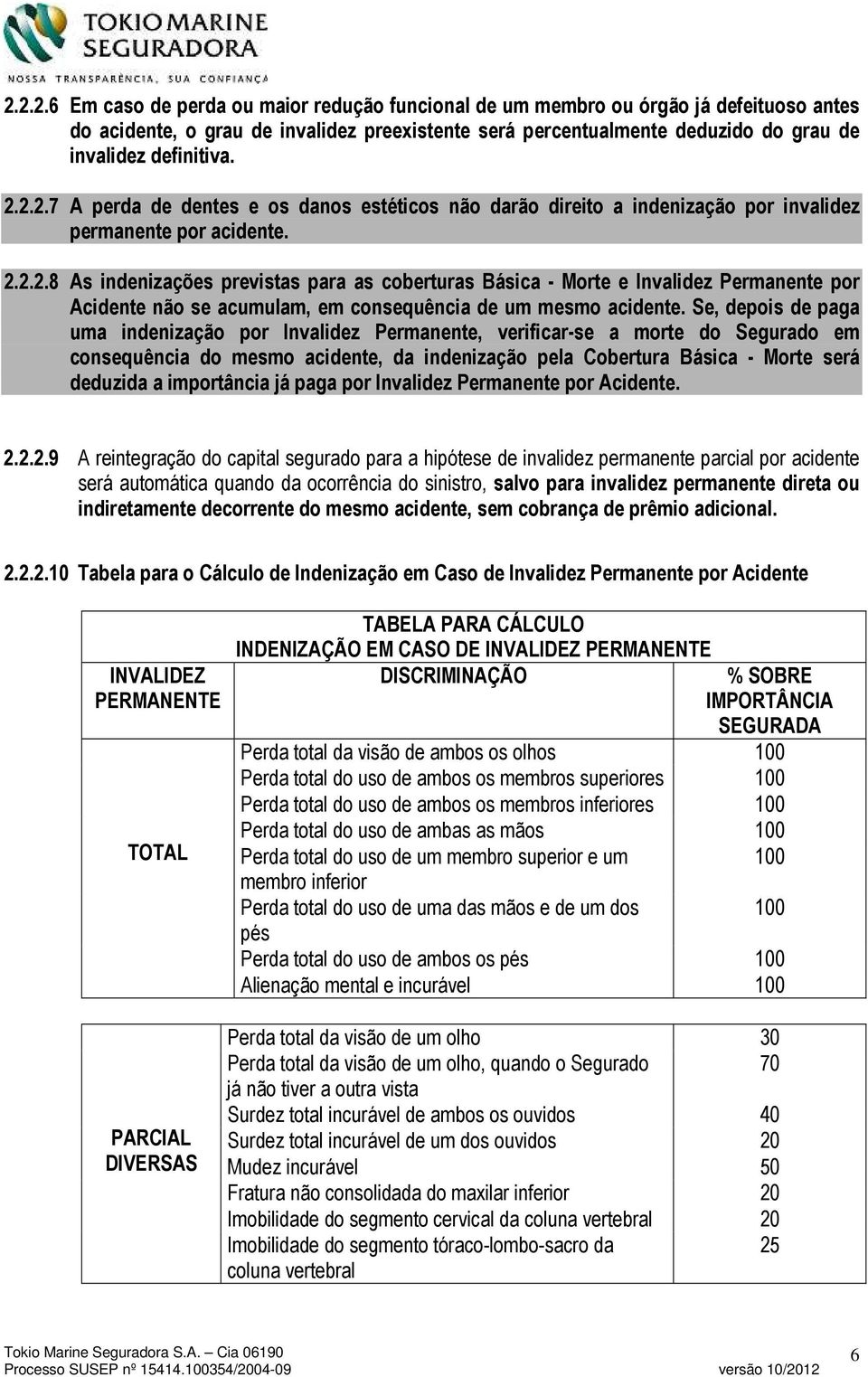 Se, depois de paga uma indenização por Invalidez Permanente, verificar-se a morte do Segurado em consequência do mesmo acidente, da indenização pela Cobertura Básica - Morte será deduzida a