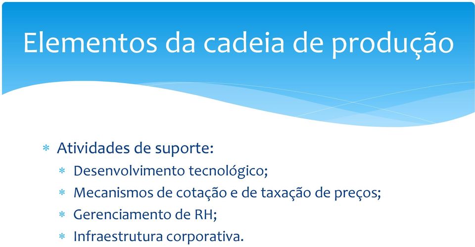 Mecanismos de cotação e de taxação de