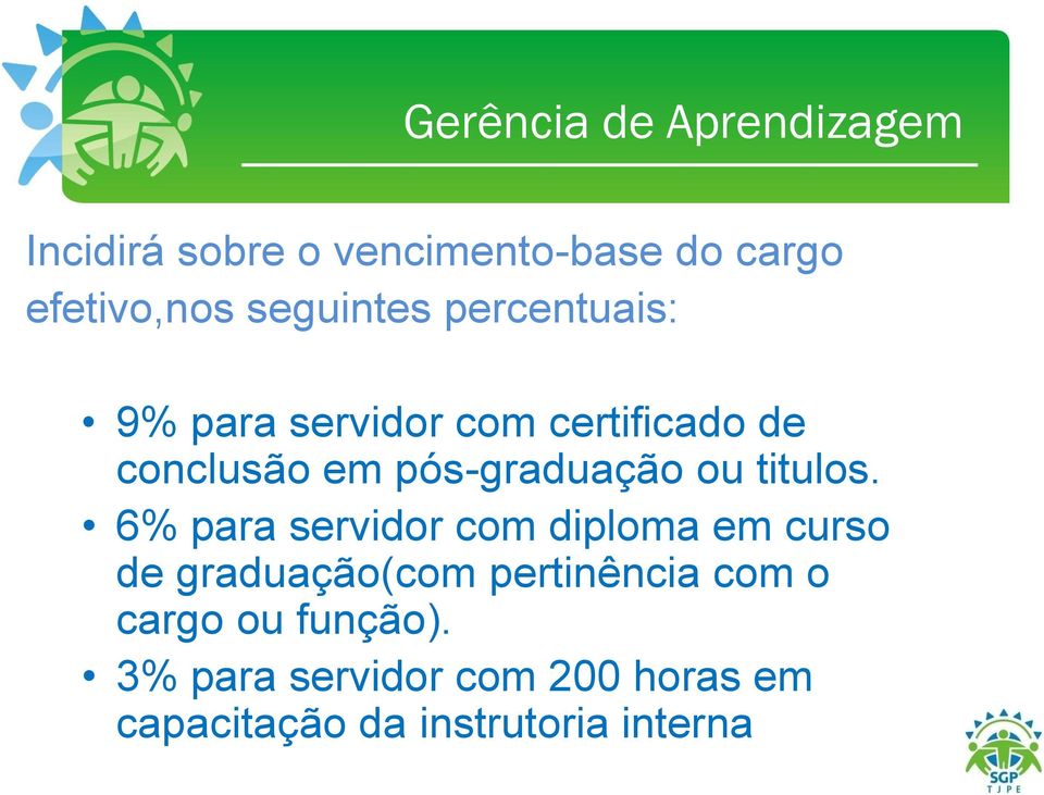 pós-graduação ou titulos.