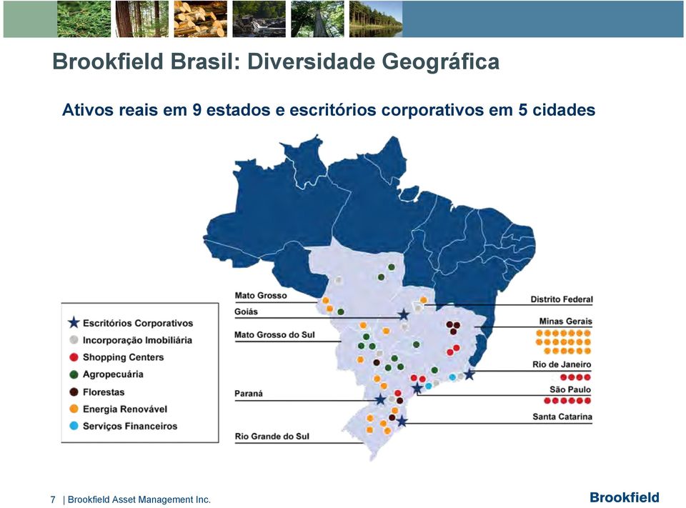 estados e escritórios corporativos