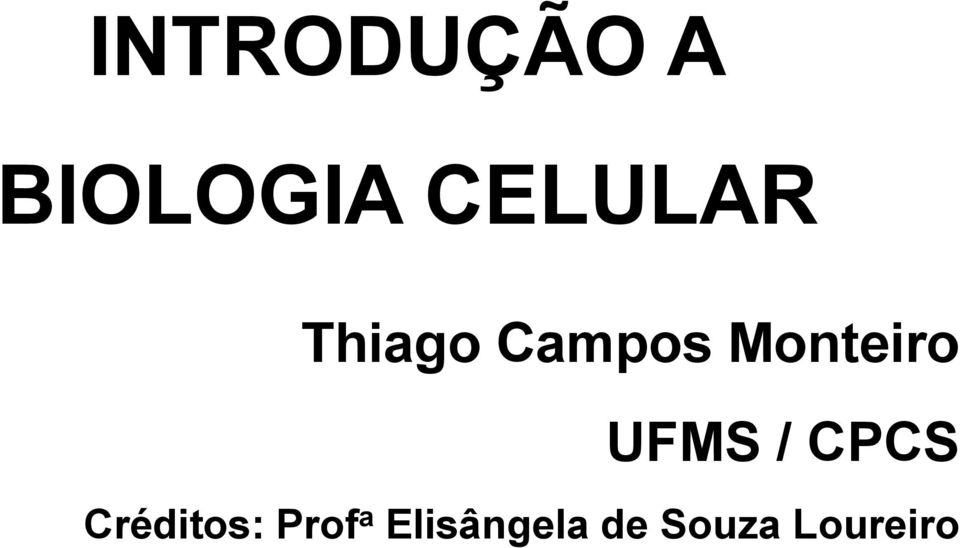 Monteiro UFMS / CPCS