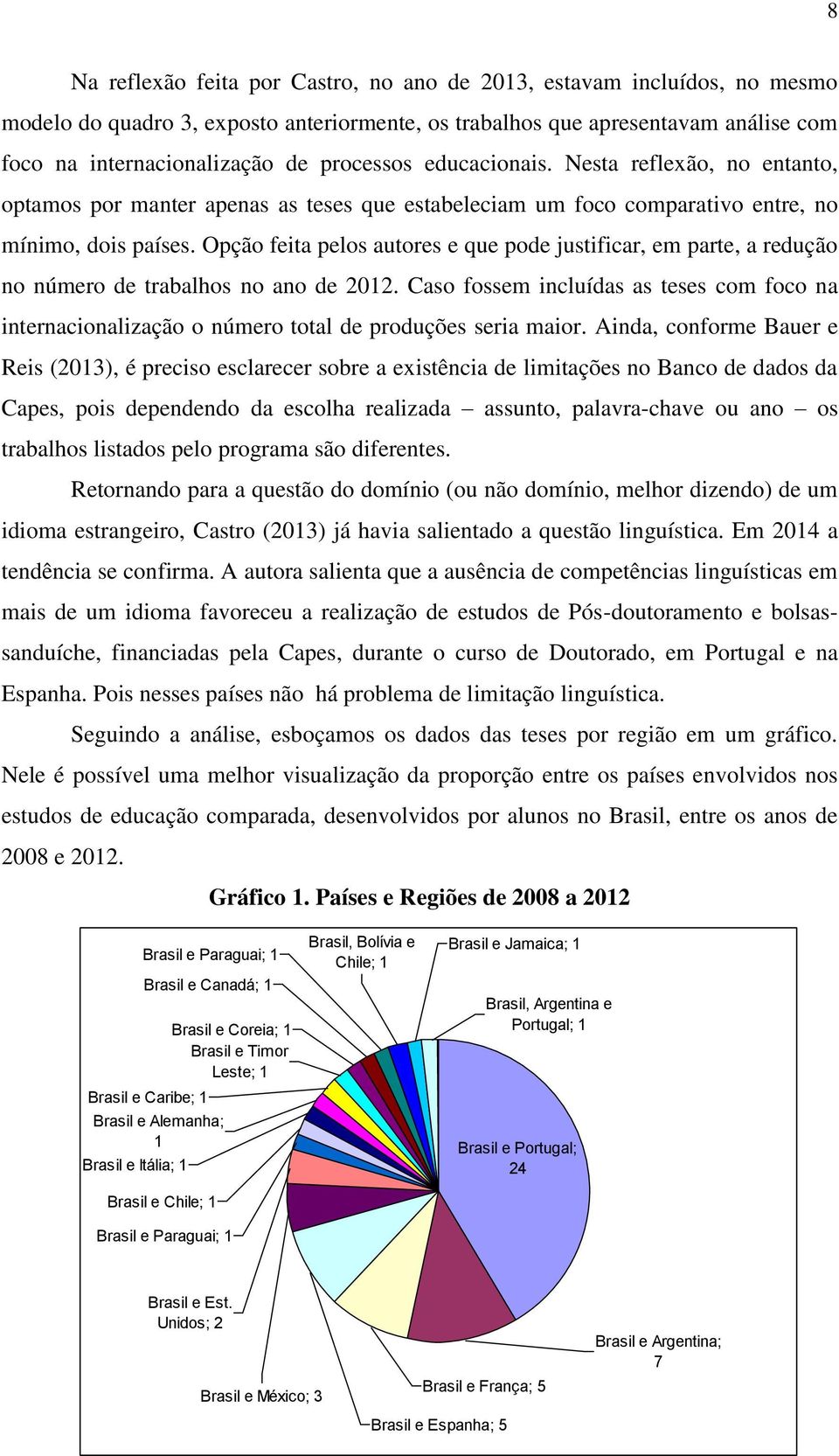 Opção feita pelos autores e que pode justificar, em parte, a redução no número de trabalhos no ano de 2012.