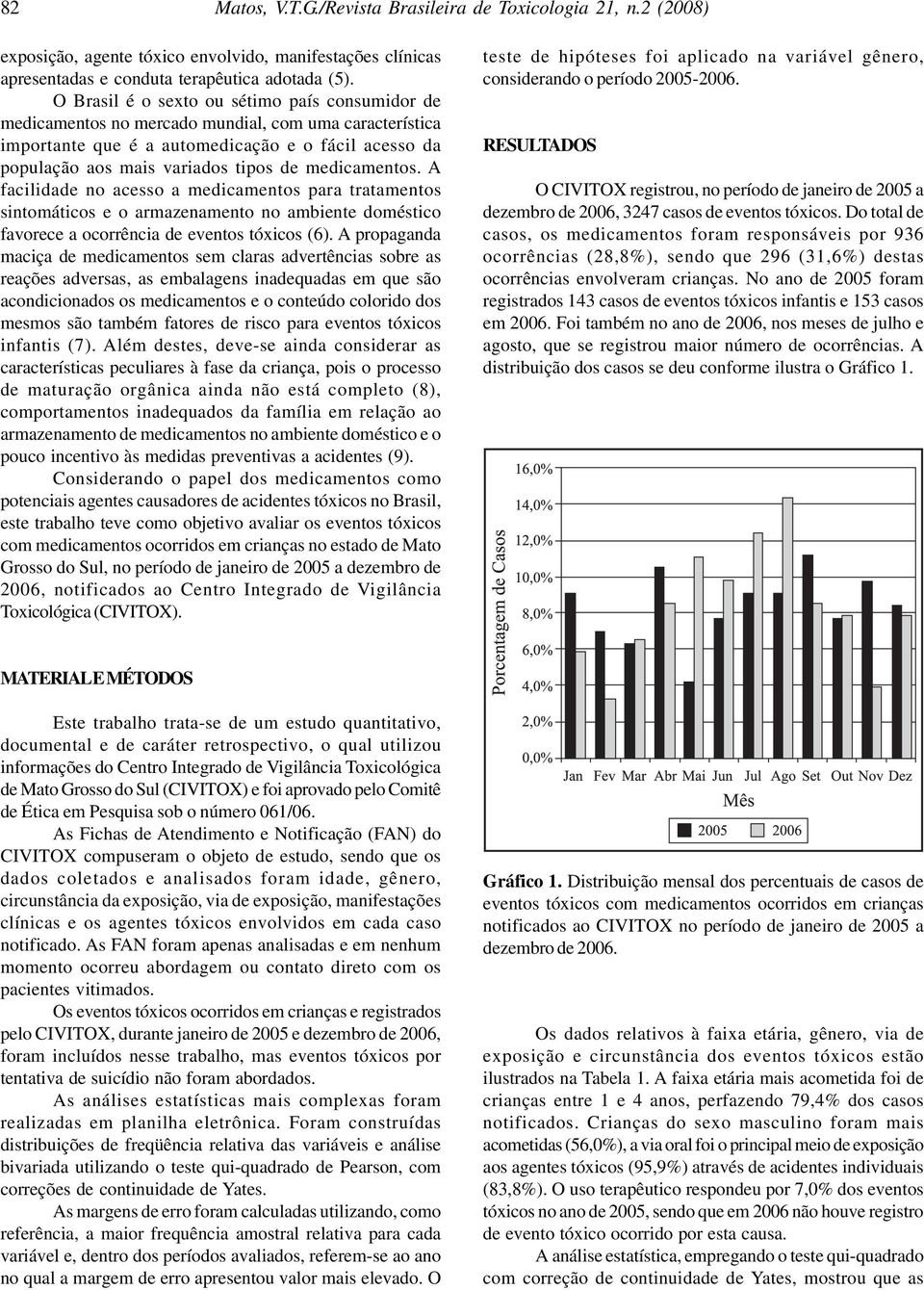 medicamentos. A facilidade no acesso a medicamentos para tratamentos sintomáticos e o armazenamento no ambiente doméstico favorece a ocorrência de eventos tóxicos (6).