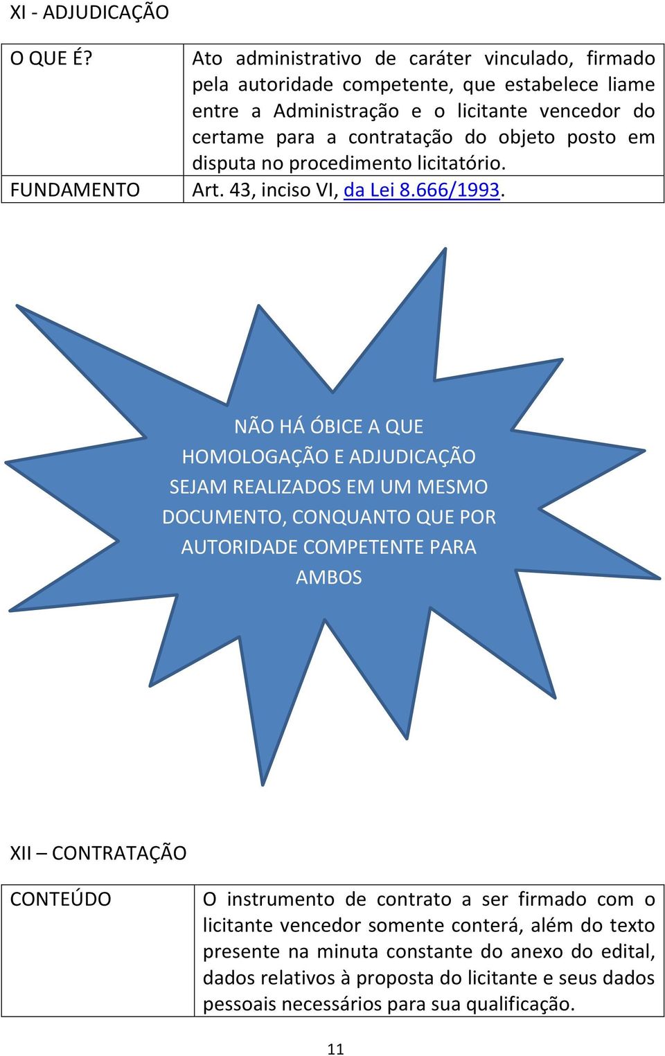 objeto posto em disputa no procedimento licitatório. FUNDAMENTO Art. 43, inciso VI, da Lei 8.666/1993.