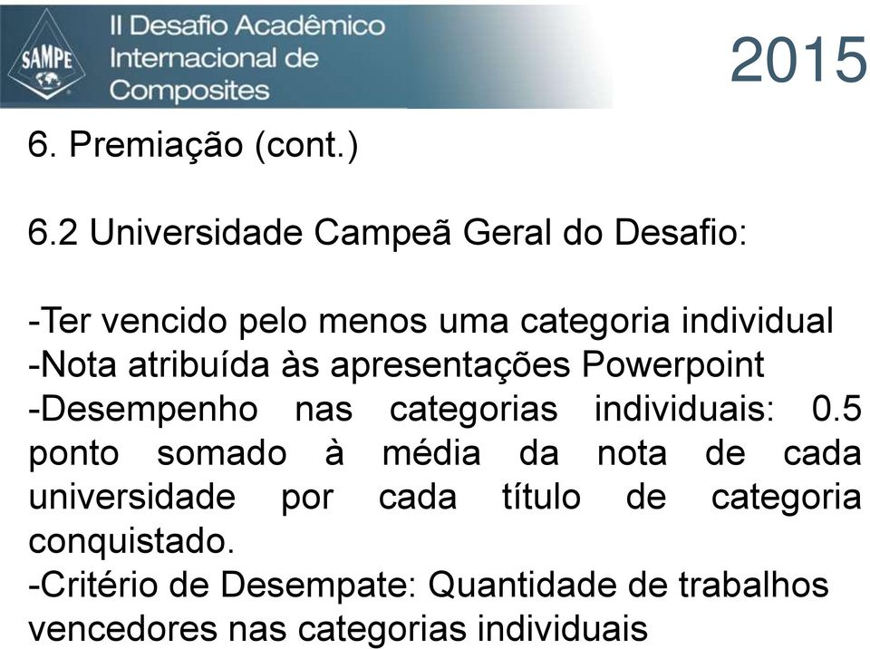 atribuída às apresentações Powerpoint -Desempenho nas categorias individuais: 0.