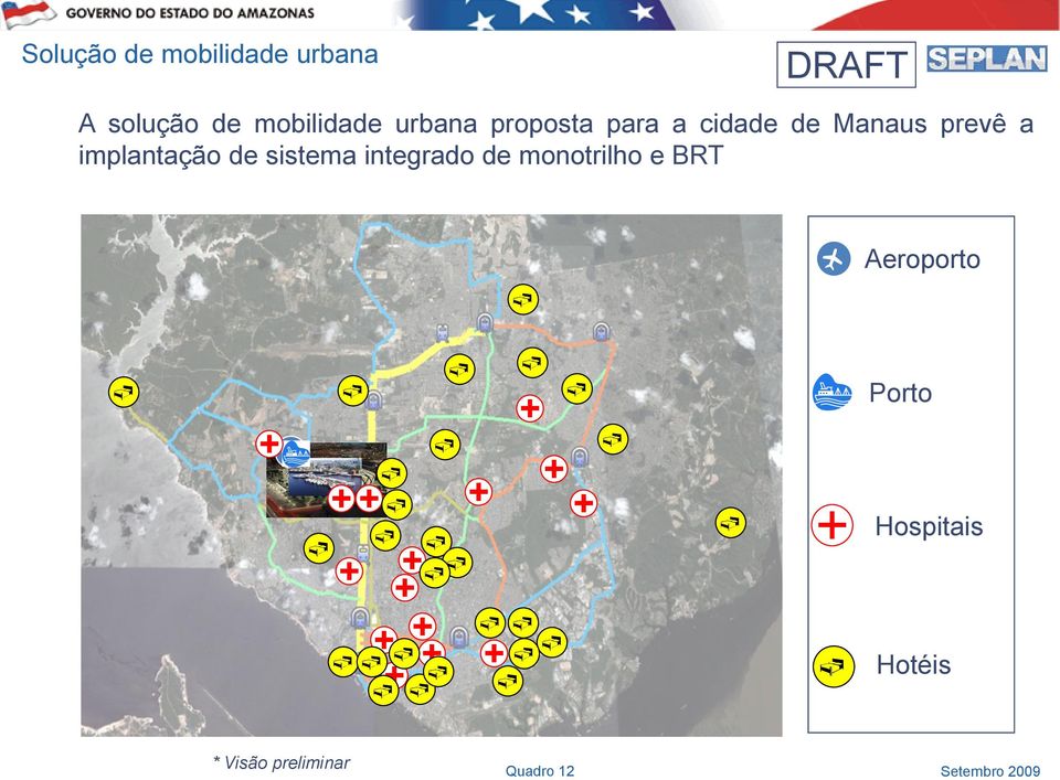 implantação de sistema integrado de monotrilho e BRT