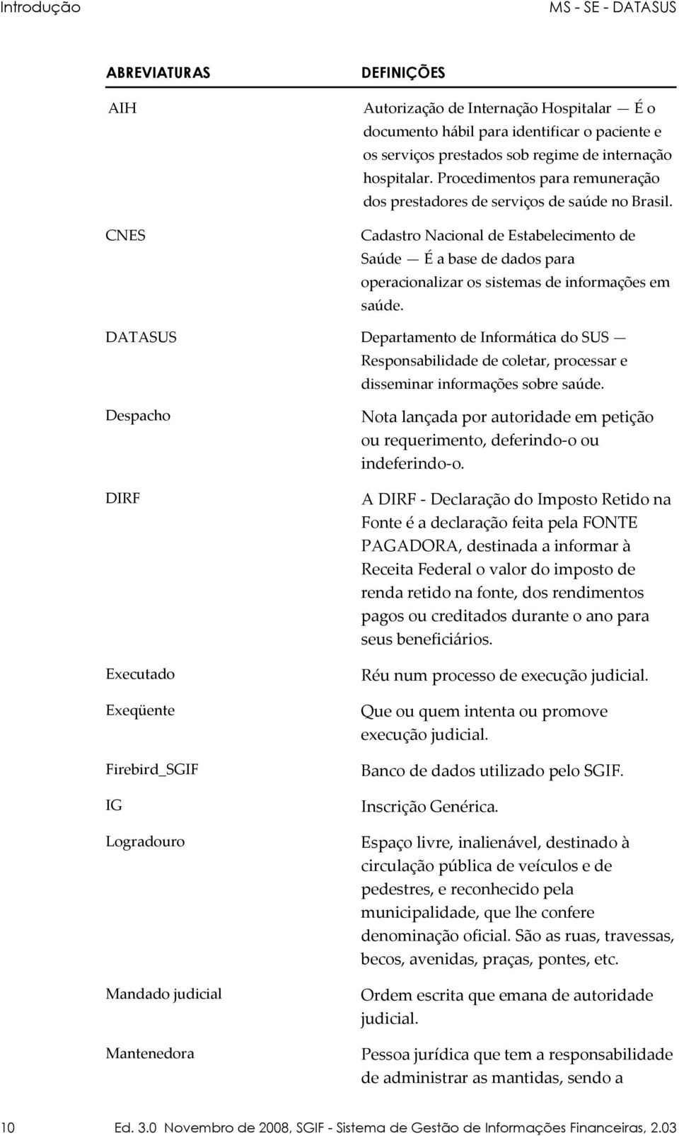 CNES Cadastro Nacional de Estabelecimento de Saúde É a base de dados para operacionalizar os sistemas de informações em saúde.