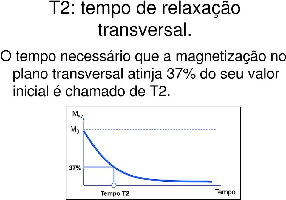 magnetização no plano transversal