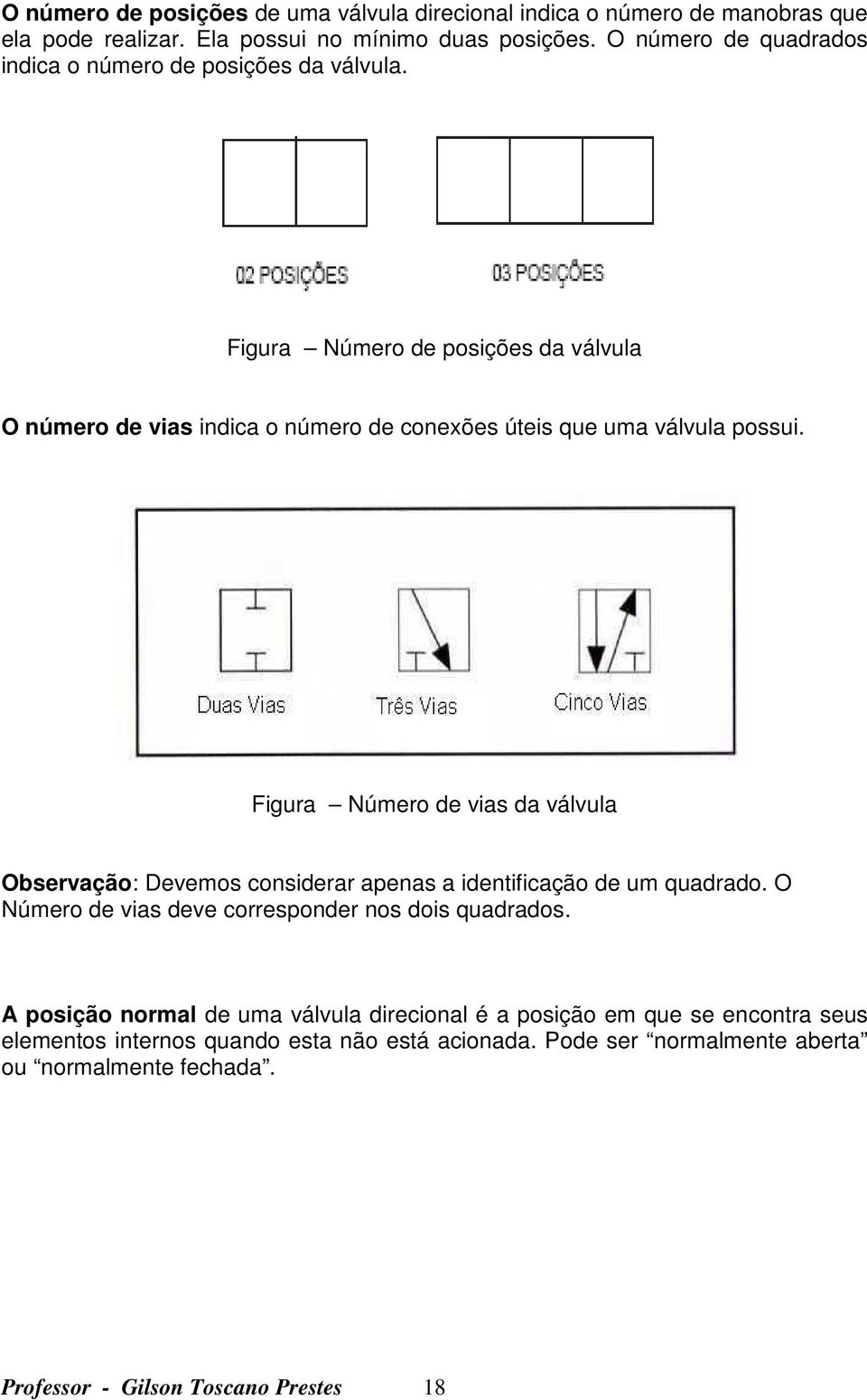 Figura Número de posições da válvula O número de vias indica o número de conexões úteis que uma válvula possui.