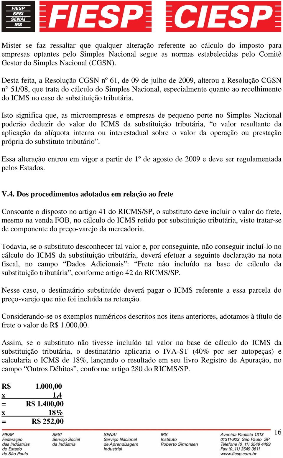 substituição tributária.