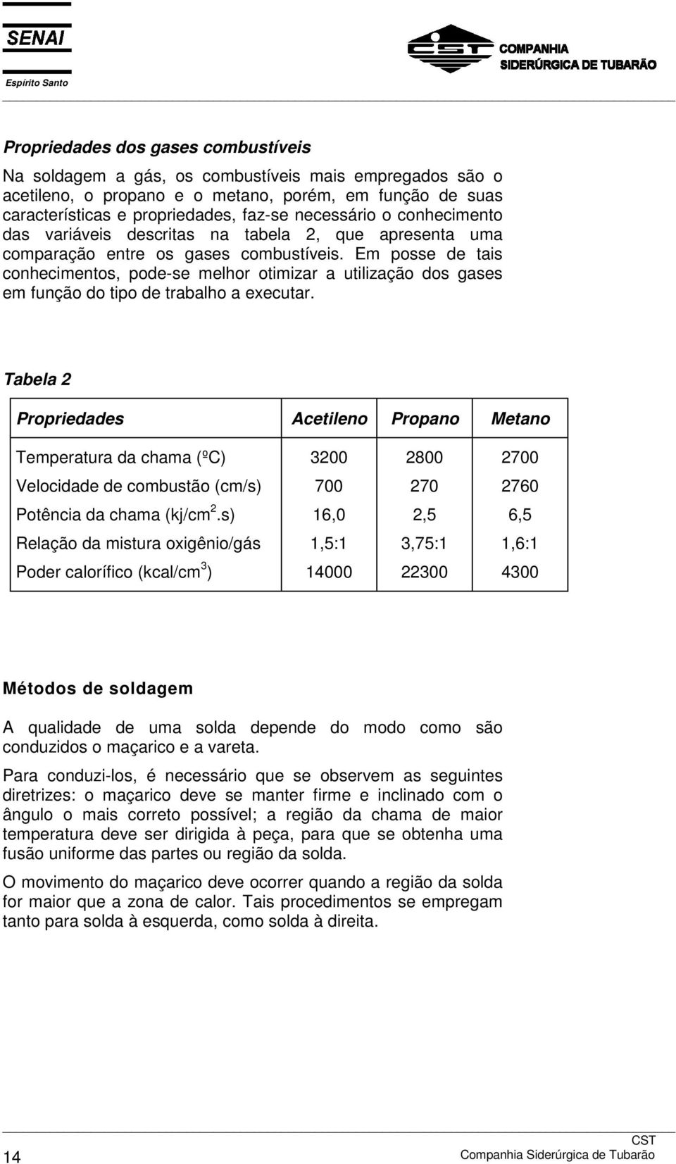 Em posse de tais conhecimentos, pode-se melhor otimizar a utilização dos gases em função do tipo de trabalho a executar.