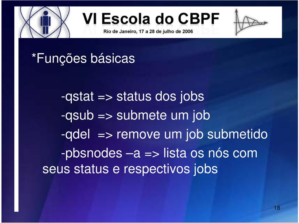 remove um job submetido -pbsnodes a =>