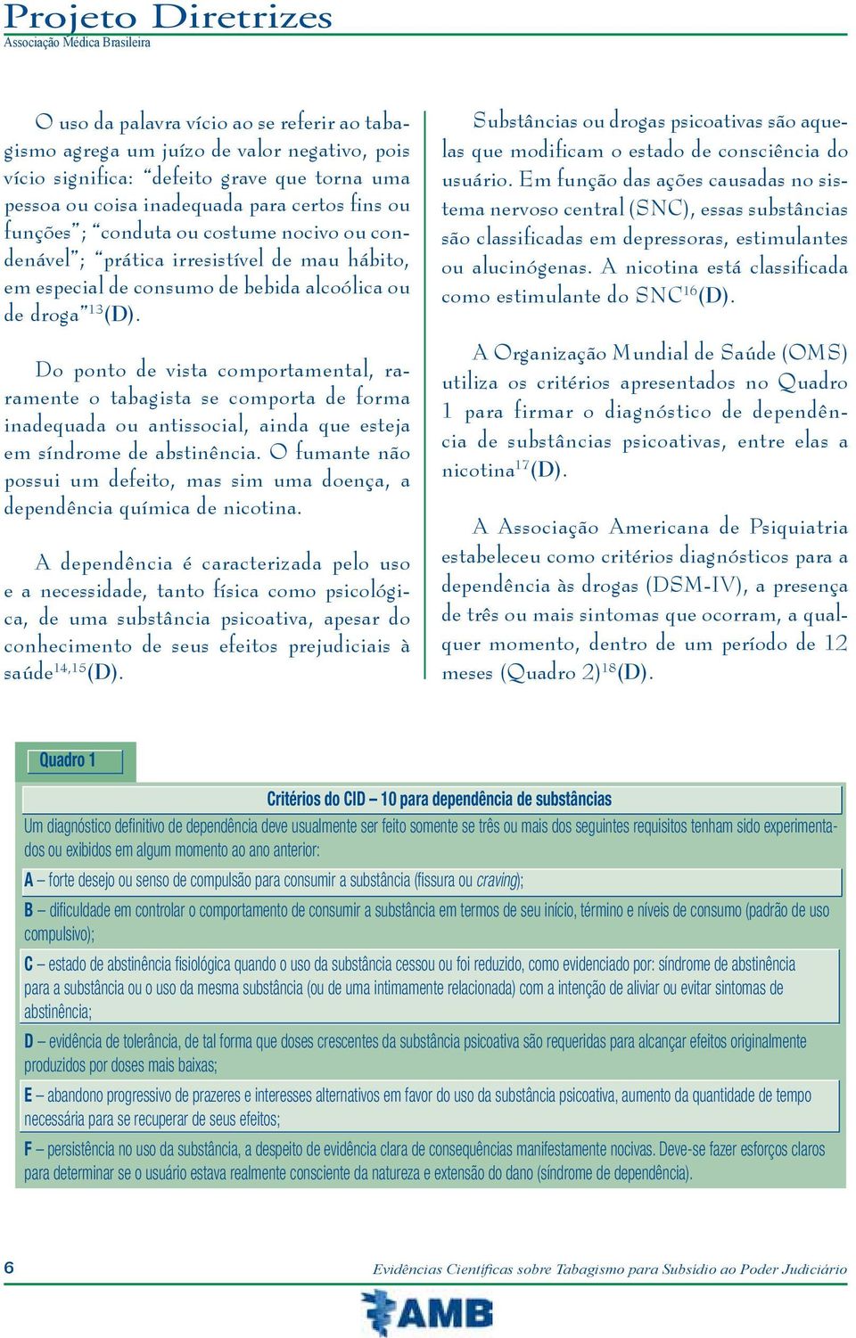 Do ponto de vista comportamental, raramente o tabagista se comporta de forma inadequada ou antissocial, ainda que esteja em síndrome de abstinência.