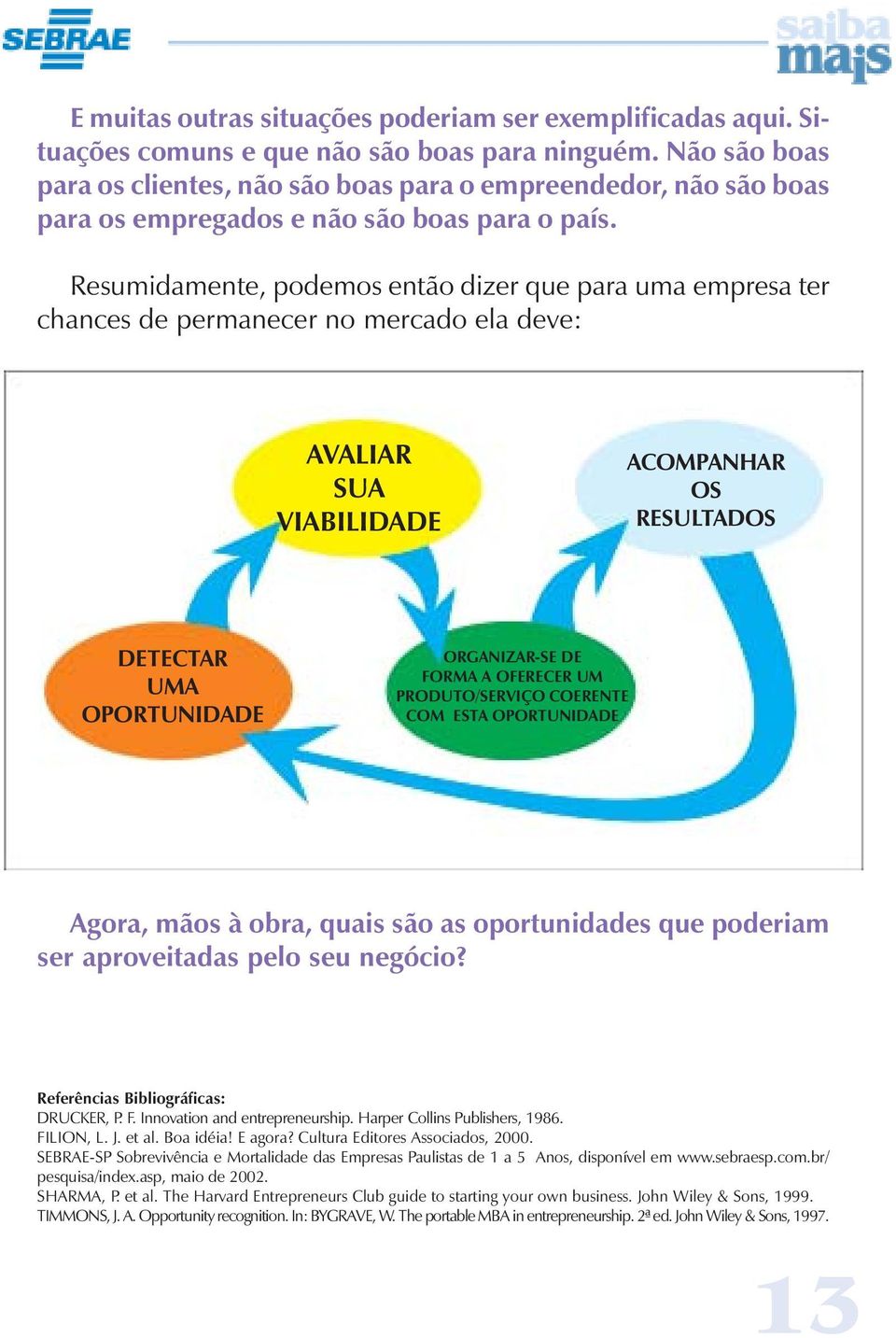 Resumidamente, podemos então dizer que para uma empresa ter chances de permanecer no mercado ela deve: AVALIAR SUA VIABILIDADE ACOMPANHAR OS RESULTADOS DETECTAR UMA OPORTUNIDADE ORGANIZAR-SE DE FORMA