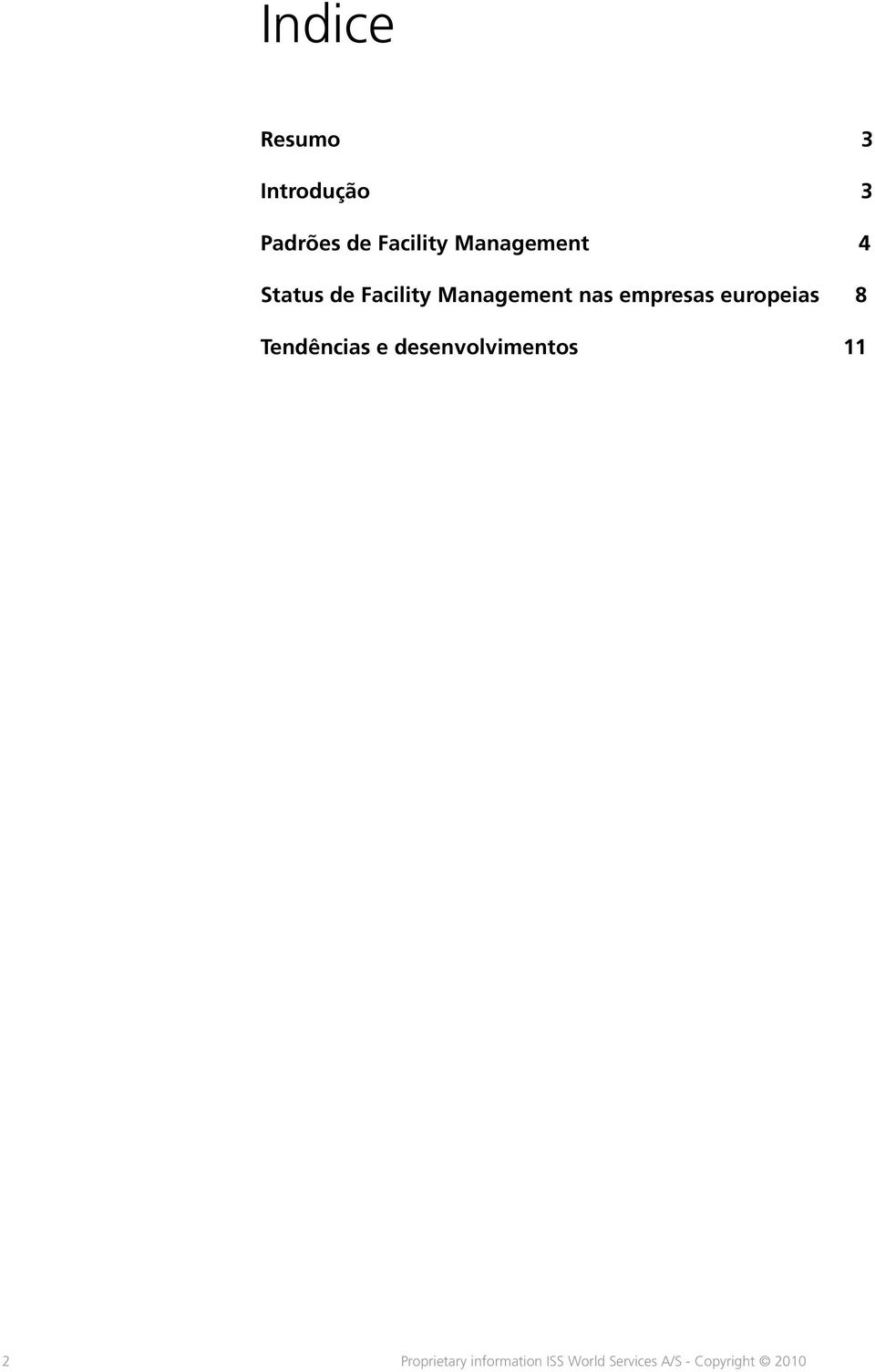 empresas europeias 8 Tendências e desenvolvimentos 11