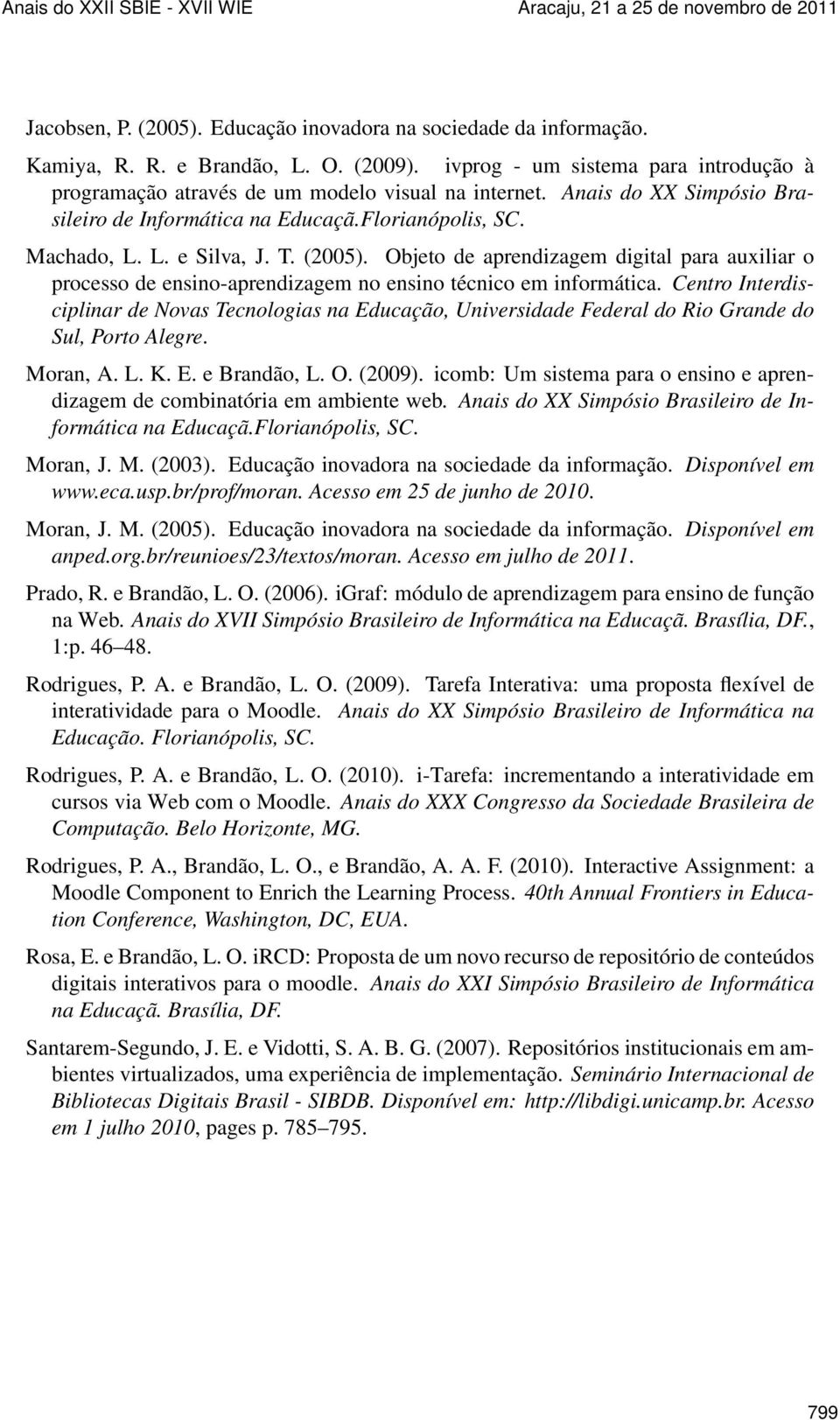 Objeto de aprendizagem digital para auxiliar o processo de ensino-aprendizagem no ensino técnico em informática.