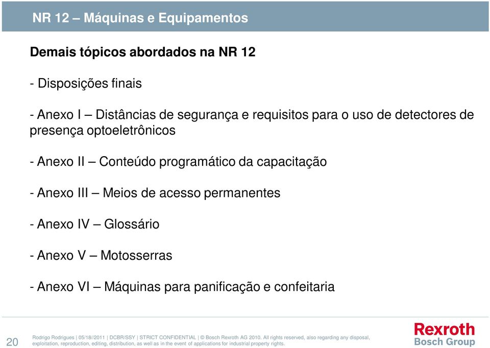 II Conteúdo programático da capacitação - Anexo III Meios de acesso permanentes -