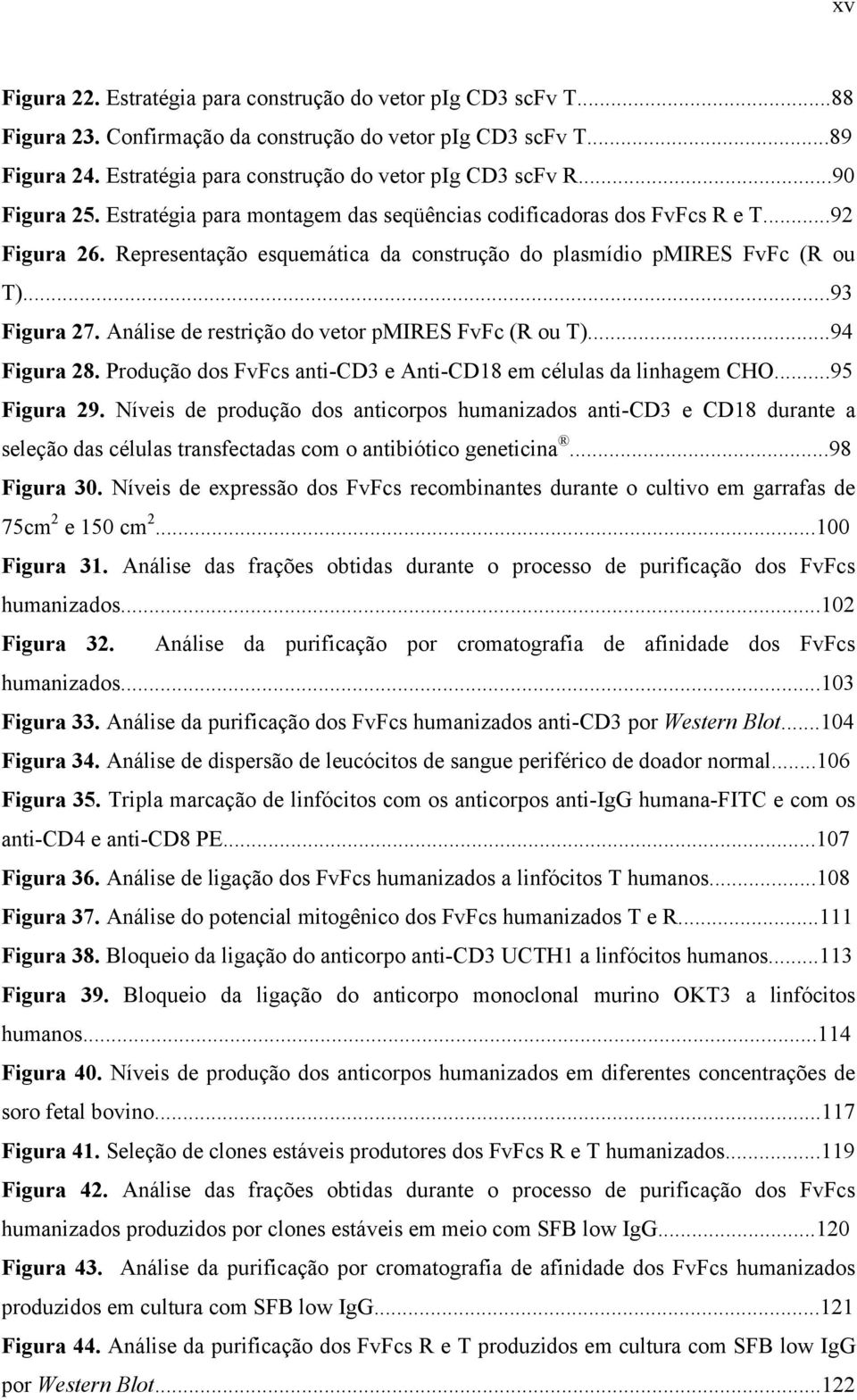 Análise de restrição do vetor pmires FvFc (R ou T)...94 Figura 28. Produção dos FvFcs anti-cd3 e Anti-CD18 em células da linhagem CHO...95 Figura 29.