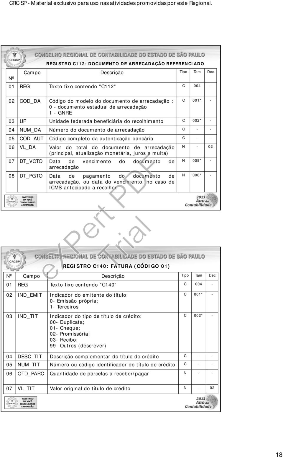 bancária C - - 06 VL_DA Valor do total do documento de arrecadação (principal, atualização monetária, juros e multa) 07 DT_VCTO Data de vencimento do documento de arrecadação 08 DT_PGTO Data de