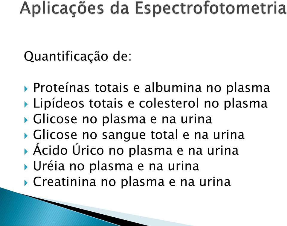 urina Glicose no sangue total e na urina Ácido Úrico no plasma