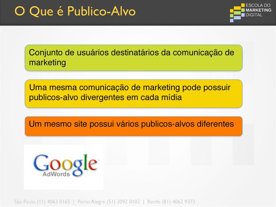 Uma mesma comunicação de marketing pode possuir publicos-alvo