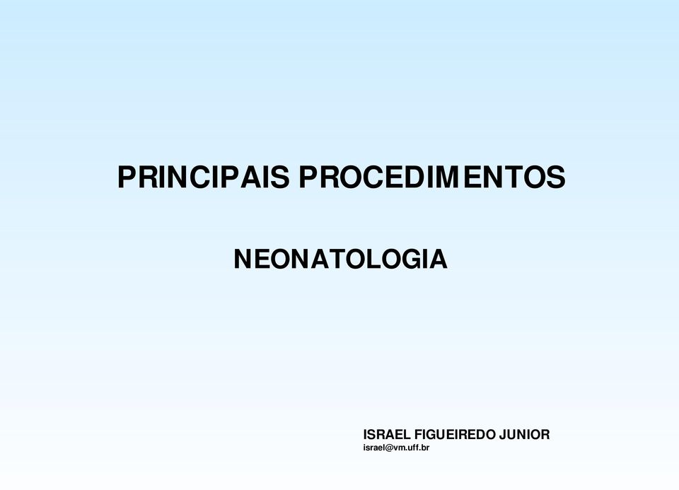 NEONATOLOGIA ISRAEL