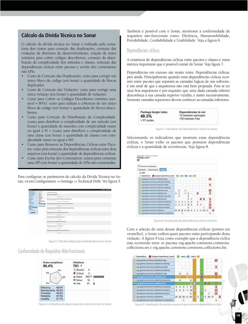 nas APIs. único bloco de código (em horas) x quantidade de blocos duplicados. única violação (em horas) x quantidade de violações.