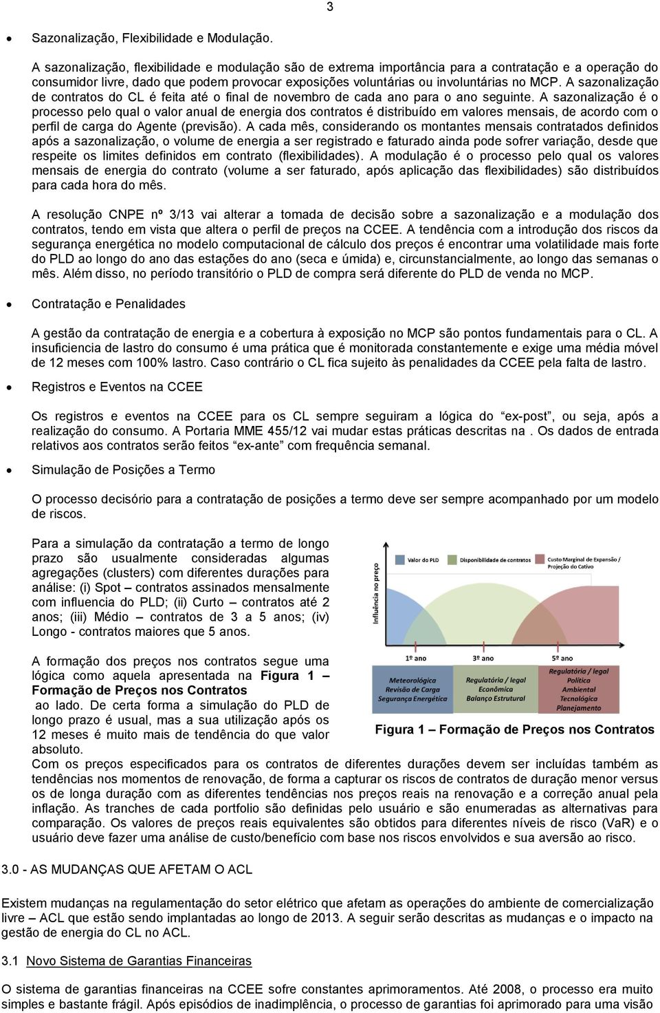 A sazonalização de contratos do CL é feita até o final de novembro de cada ano para o ano seguinte.