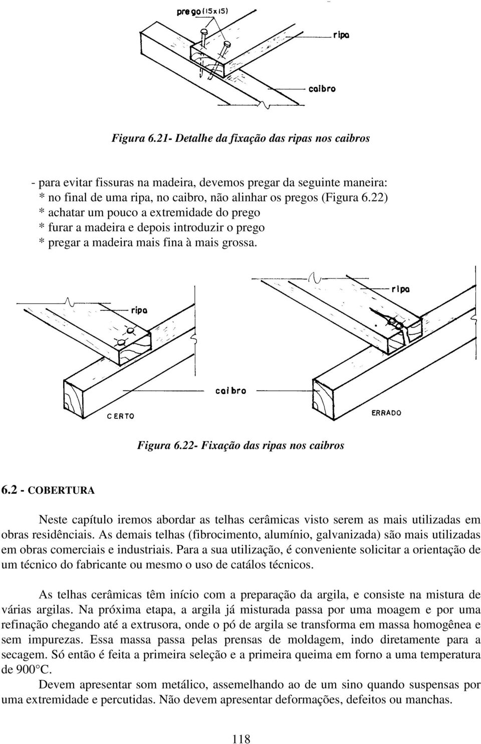 2 - COBERTURA Neste capítulo iremos abordar as telhas cerâmicas visto serem as mais utilizadas em obras residênciais.