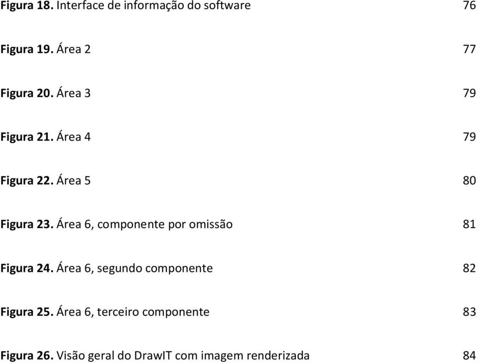 Área 5 80 Figura 23. Área 6, componente por omissão 81 Figura 24.