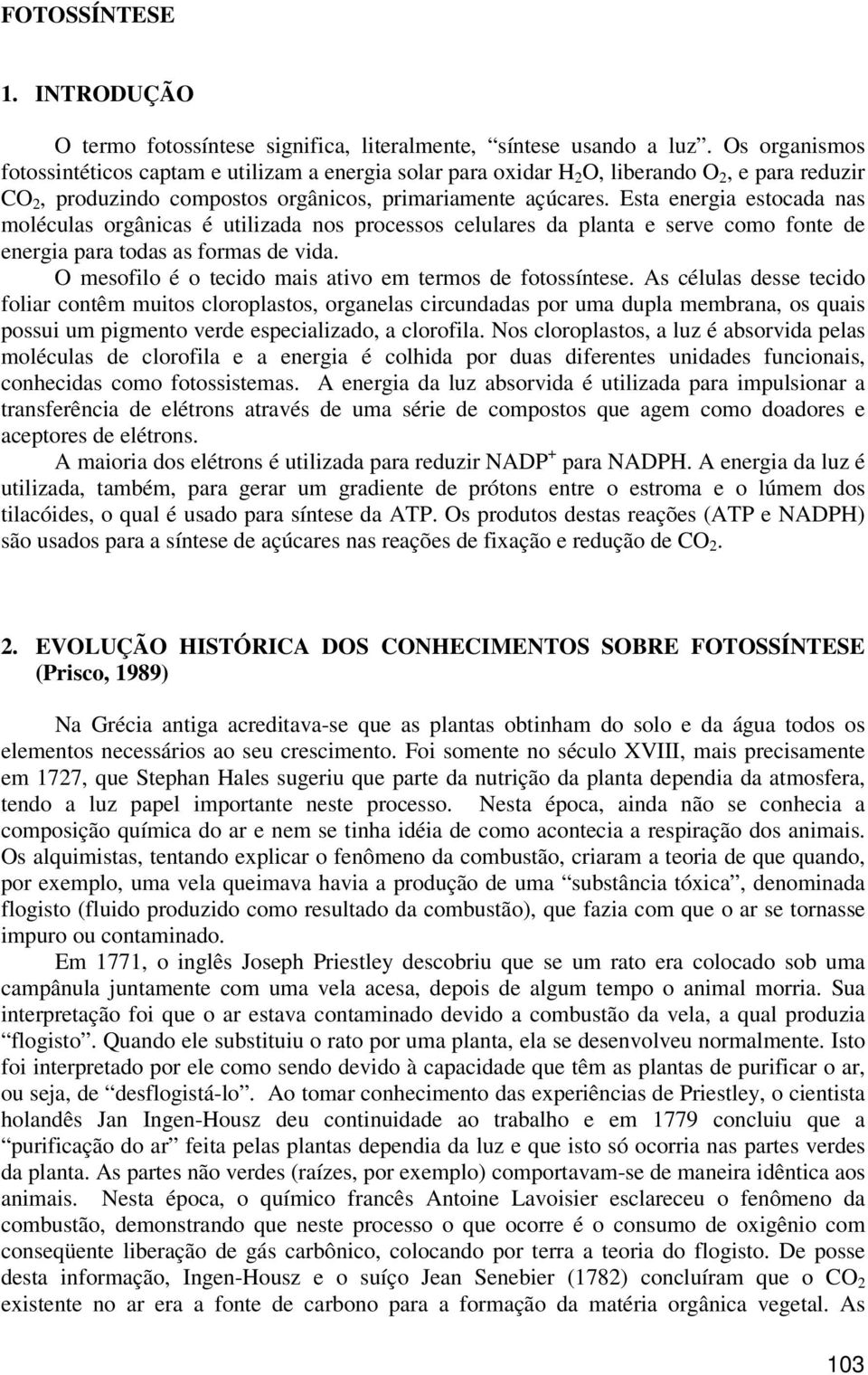 Esta energia estocada nas moléculas orgânicas é utilizada nos processos celulares da planta e serve como fonte de energia para todas as formas de vida.