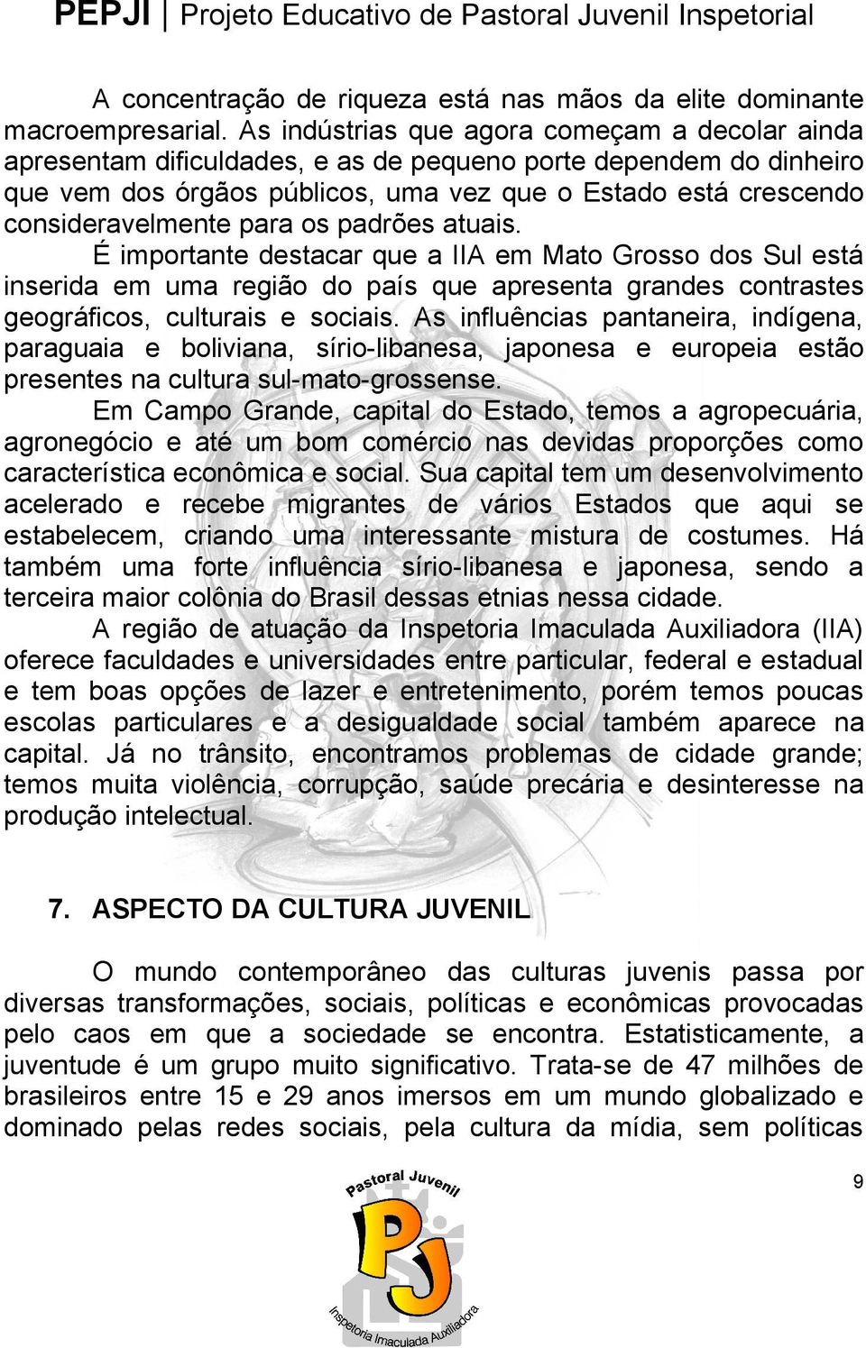 para os padrões atuais. É importante destacar que a IIA em Mato Grosso dos Sul está inserida em uma região do país que apresenta grandes contrastes geográficos, culturais e sociais.