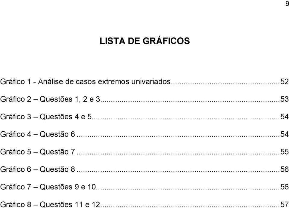 .. 54 Gráfico 4 Questão 6... 54 Gráfico 5 Questão 7.