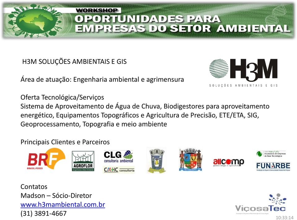 energético, Equipamentos Topográficos e Agricultura de Precisão, ETE/ETA, SIG, Geoprocessamento,