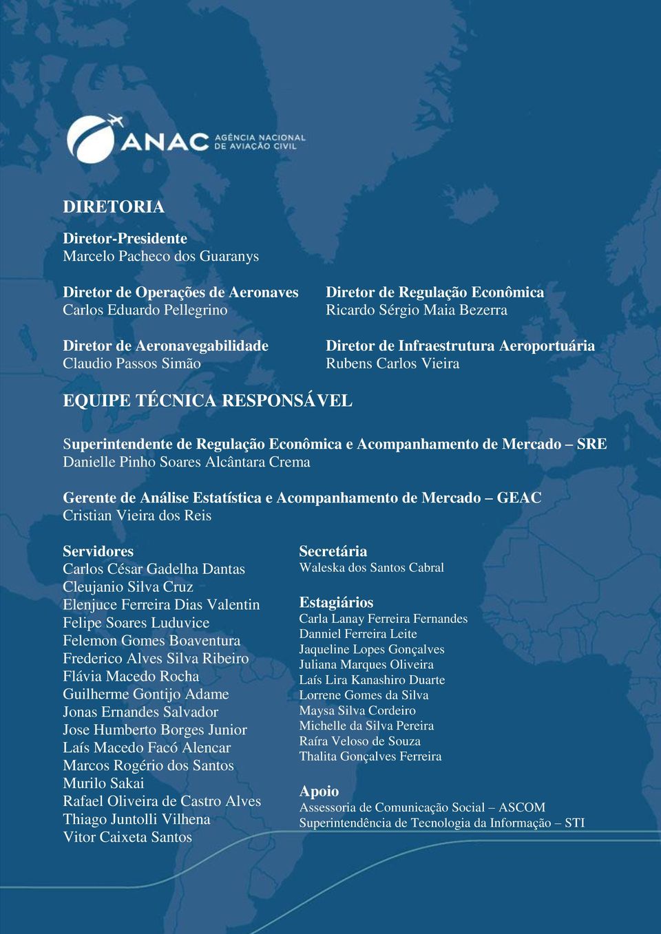 Pinho Soares Alcântara Crema Gerente de Análise Estatística e Acompanhamento de Mercado GEAC Cristian Vieira dos Reis Servidores Carlos César Gadelha Dantas Cleujanio Silva Cruz Elenjuce Ferreira