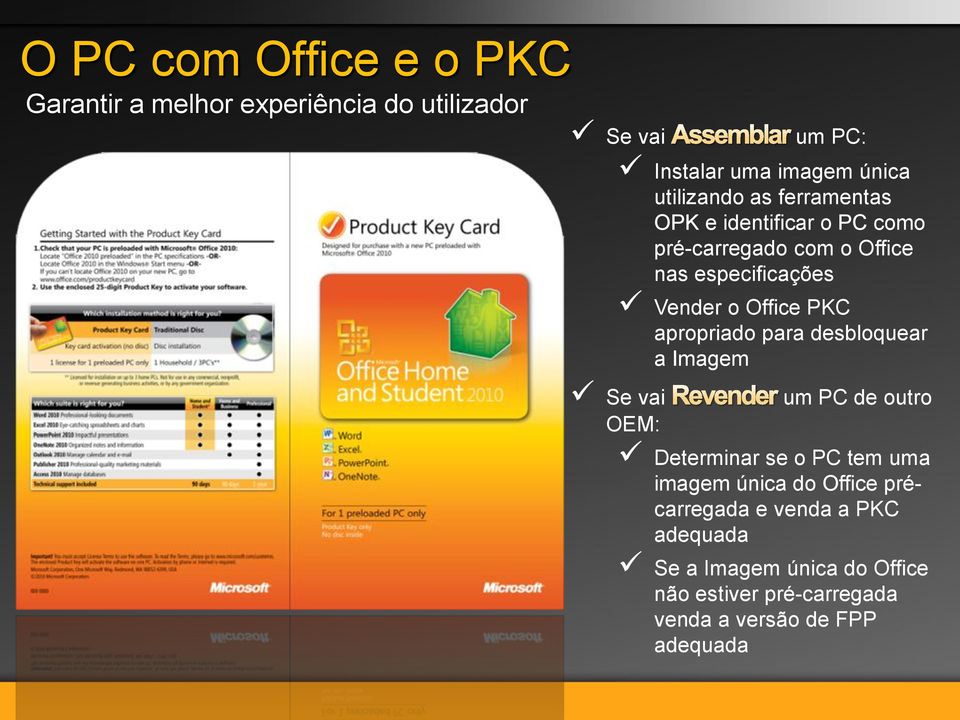 PKC apropriado para desbloquear a Imagem Se vai um PC de outro OEM: Determinar se o PC tem uma imagem única do