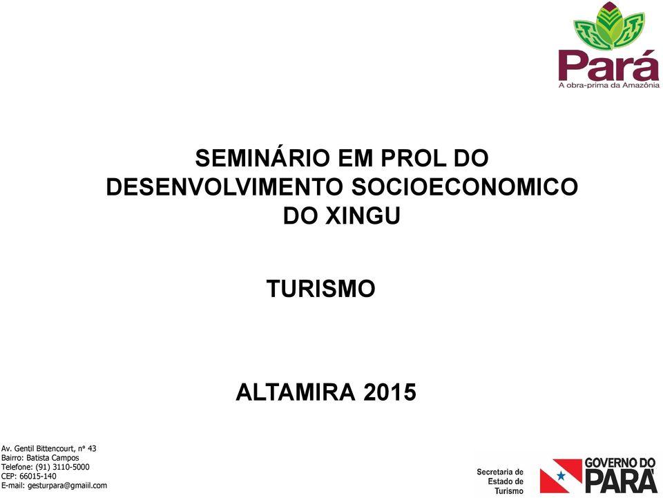 XINGU TURISMO ALTAMIRA 2015