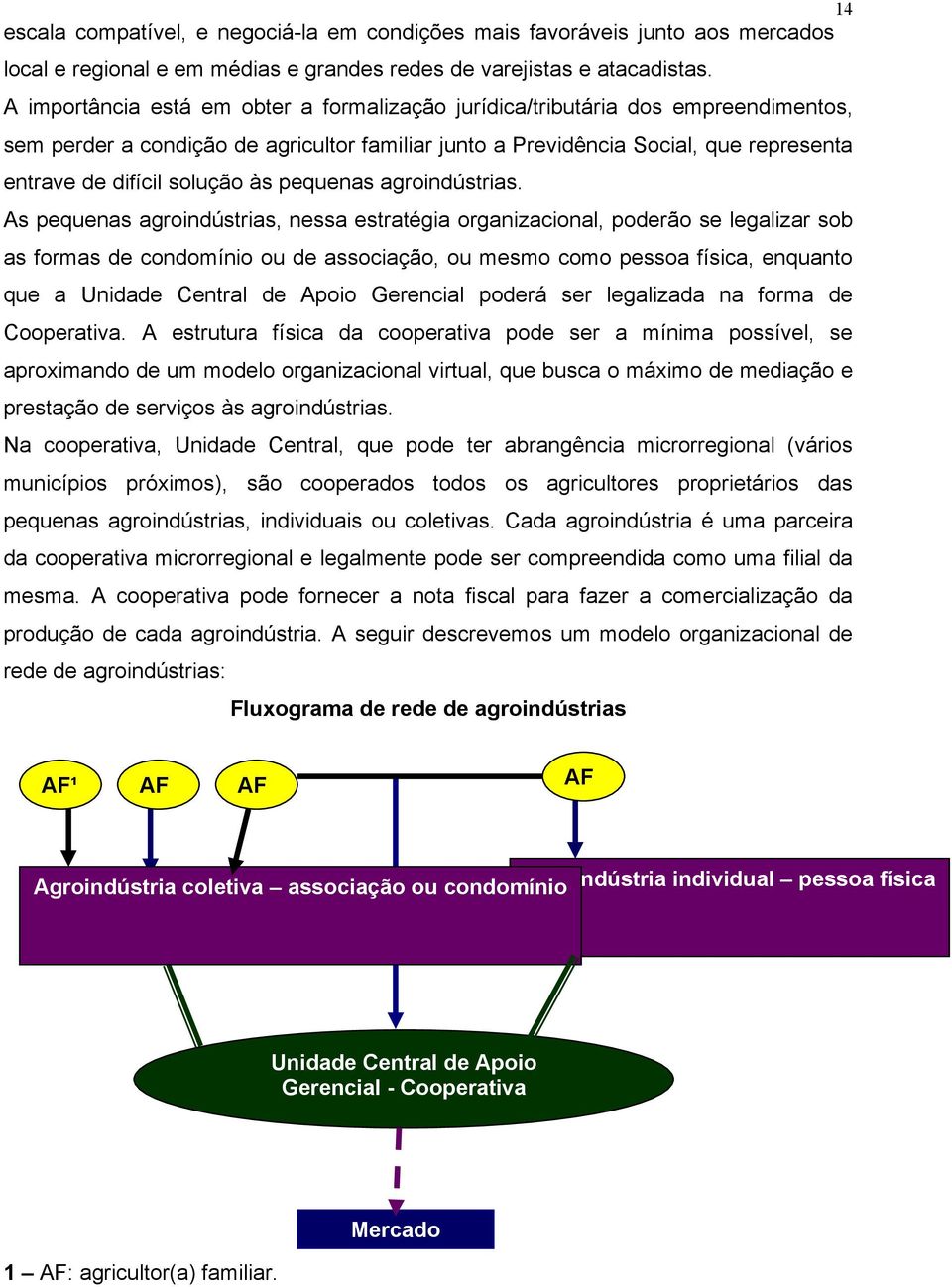 às pequenas agroindústrias.