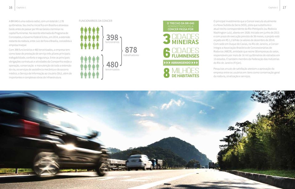 Na recente retomada do Programa de Concessões, o Governo Federal licitou, em, a extensão restante da rodovia, entre Juiz de Fora e Brasília, concedida à empresa Invepar.