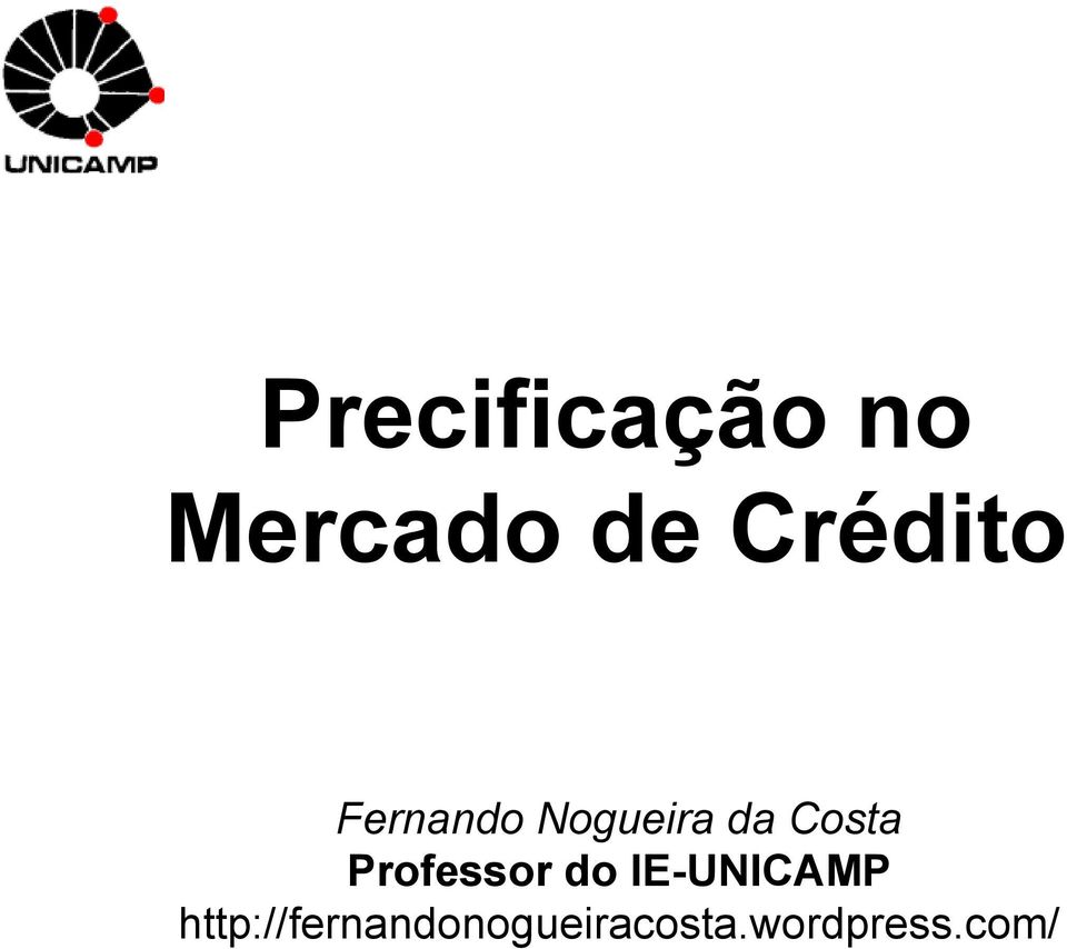 Costa Professor do IE-UNICAMP