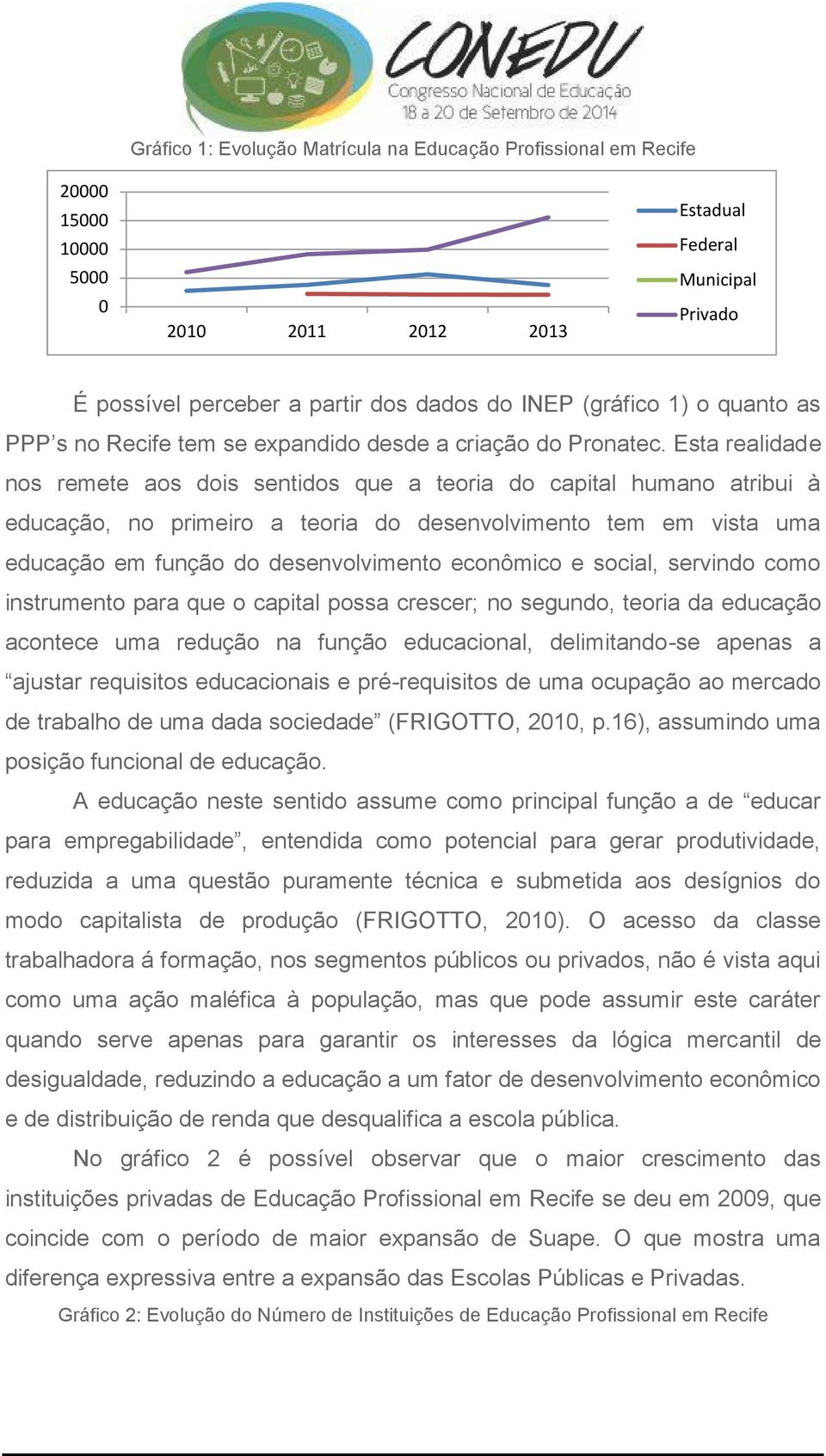 Esta realidade nos remete aos dois sentidos que a teoria do capital humano atribui à educação, no primeiro a teoria do desenvolvimento tem em vista uma educação em função do desenvolvimento econômico