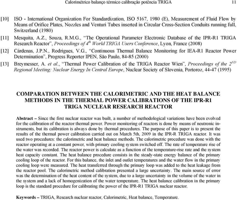 , The Operational Parameter Electronic Database of the IPR-R1 TRIGA