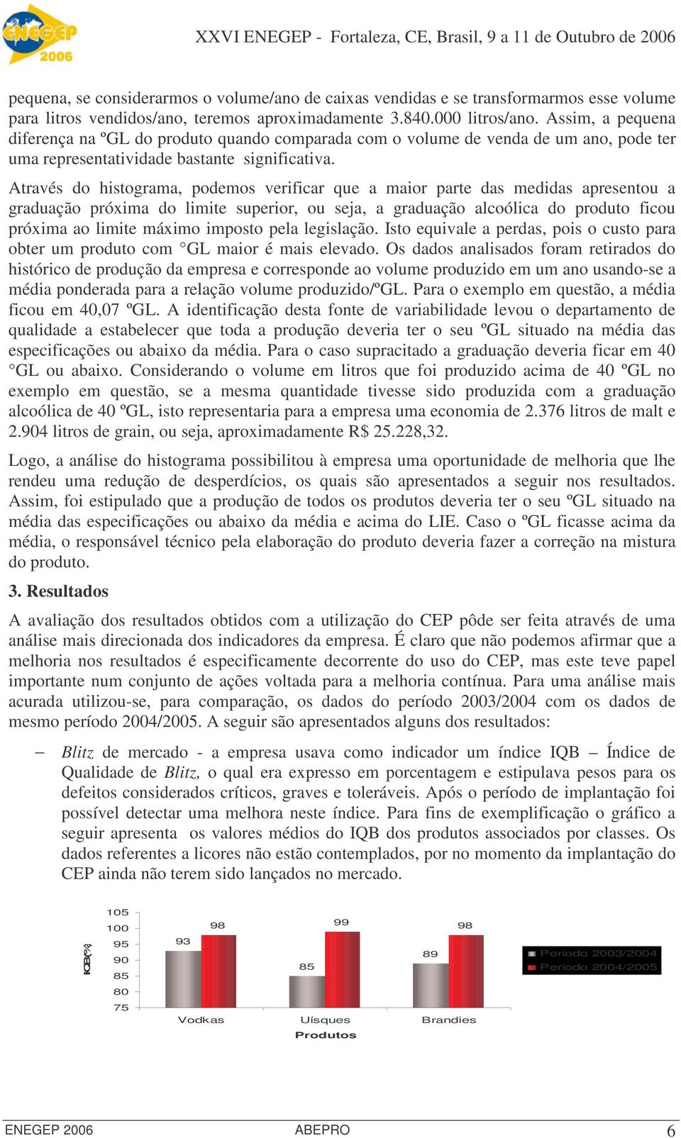 Através do histograma, podemos verificar que a maior parte das medidas apresentou a graduação próxima do limite superior, ou seja, a graduação alcoólica do produto ficou próxima ao limite máximo