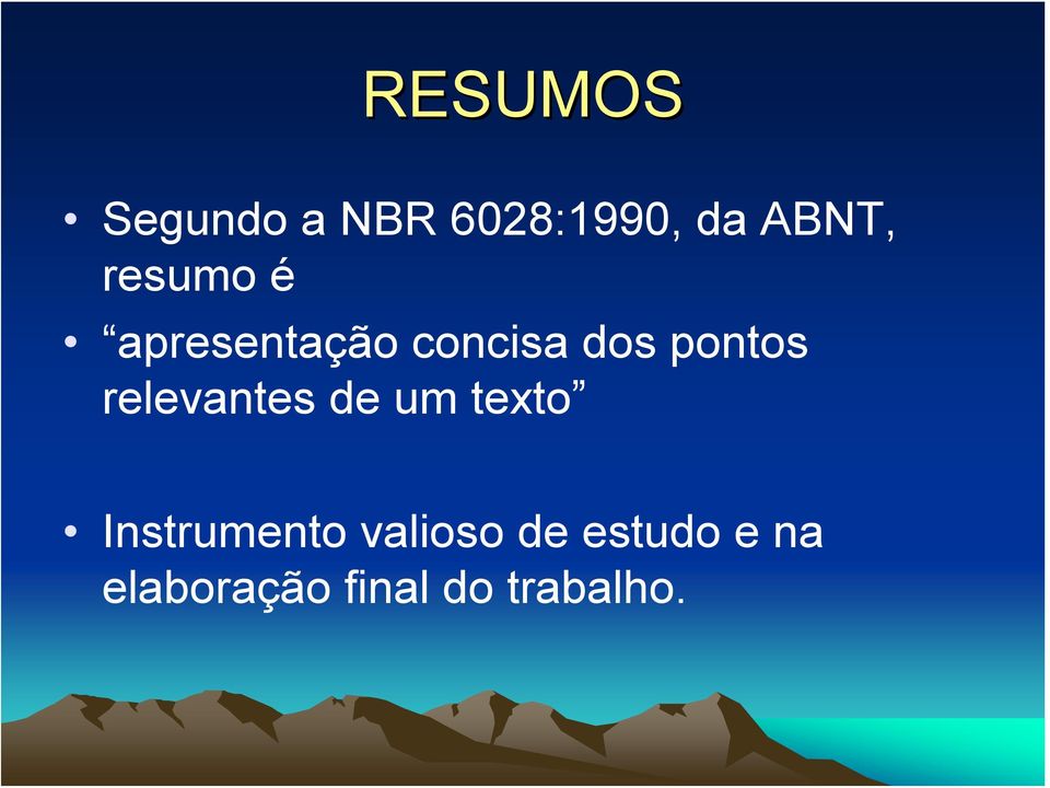 relevantes de um texto Instrumento valioso