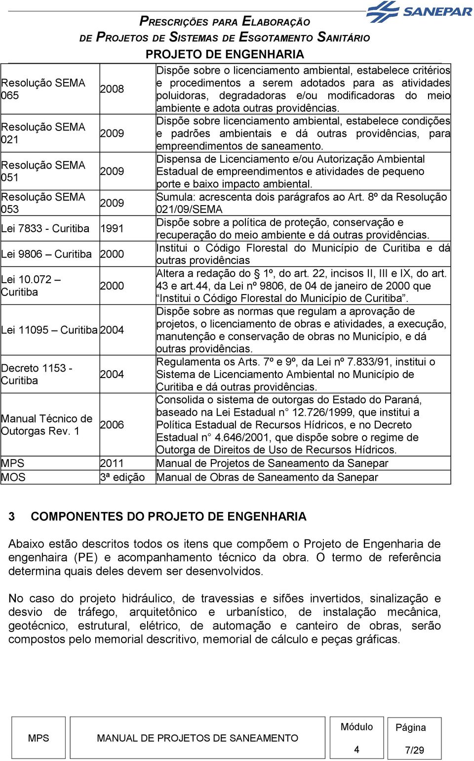 1 200 2006 Dispõe sobre o licenciamento ambiental, estabelece critérios e procedimentos a serem adotados para as atividades poluidoras, degradadoras e/ou modificadoras do meio ambiente e adota outras