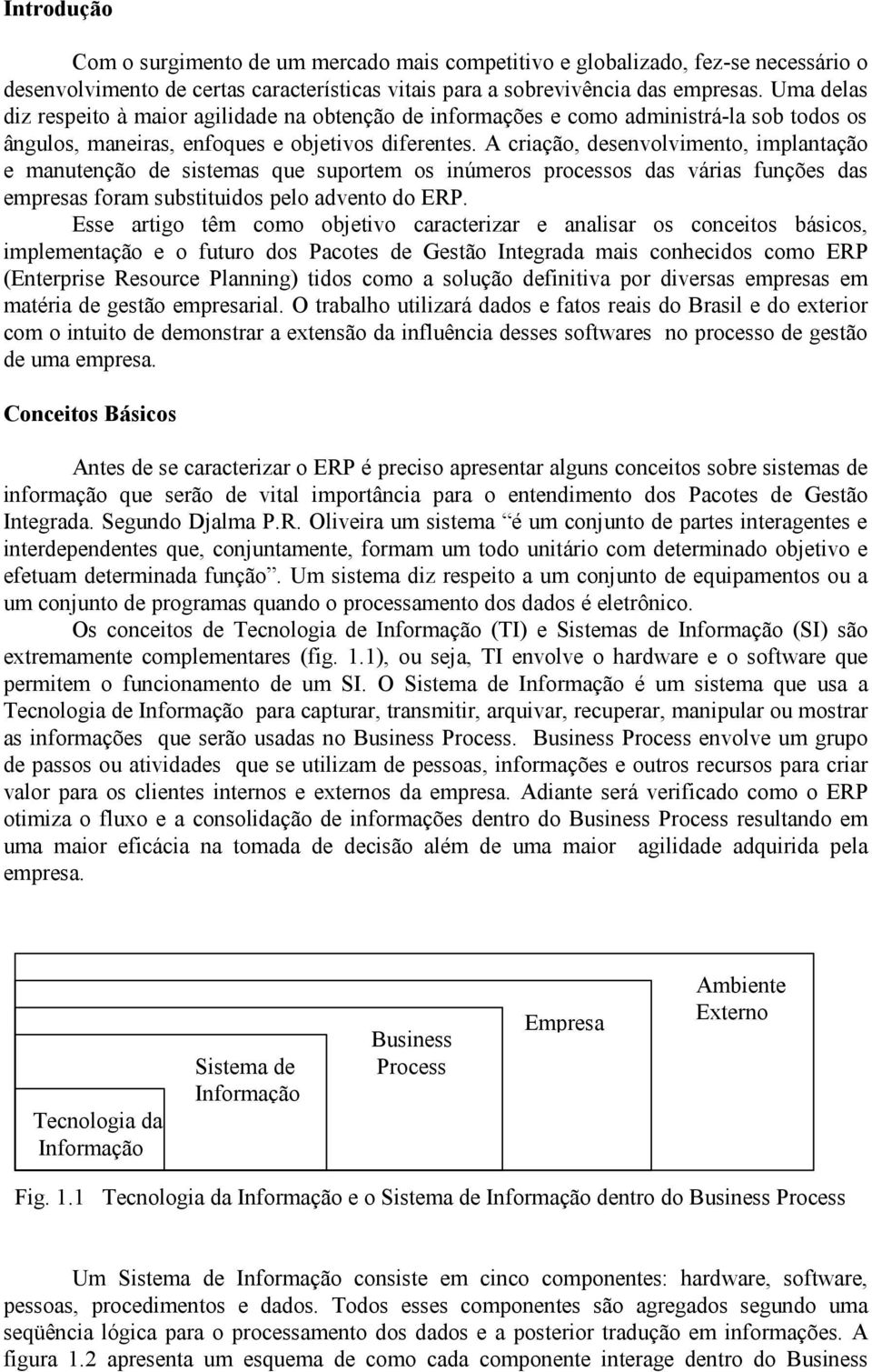 A criação, desenvolvimento, implantação e manutenção de sistemas que suportem os inúmeros processos das várias funções das empresas foram substituidos pelo advento do ERP.