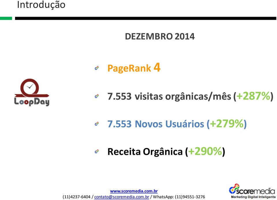 553 visitas orgânicas/mês